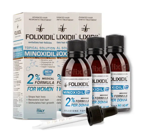 Набір з 3-х лосьйонів Folixidil Minoxidil 2% - 3х60 мл 8032706442800_set фото