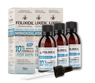 Набір з 3-х лосьйонів Folixidil Minoxidil 10% - 3х60 мл 8032706442824_set фото