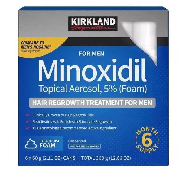 Набір з 6-ти пін Kirkland Minoxidil 5% - 6х60 мл mino-96619929221 фото